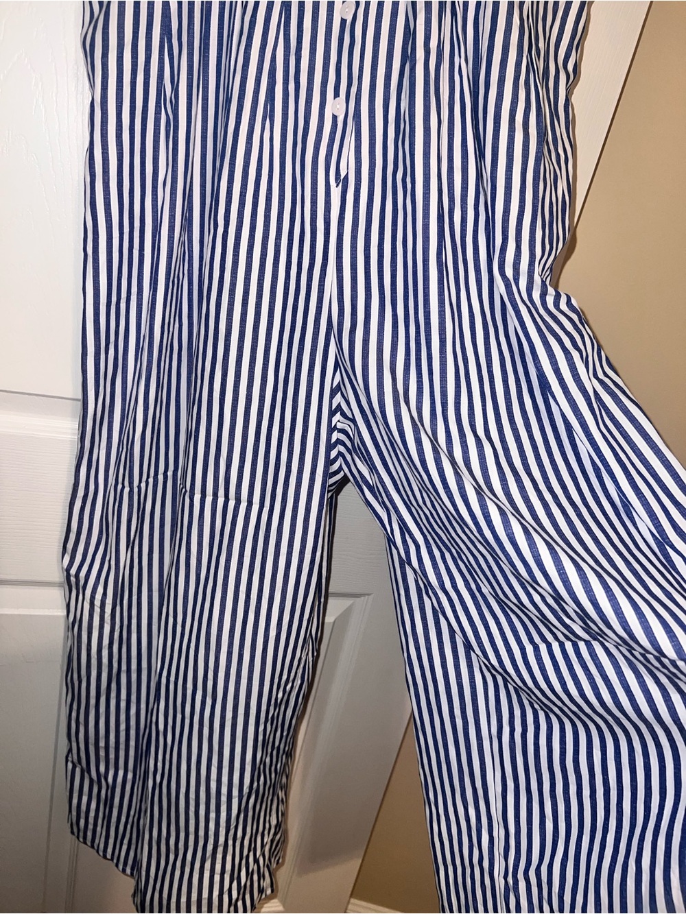 Cupshe Blue and White Striped Jumpsuit Romper - Picture 2 of 3